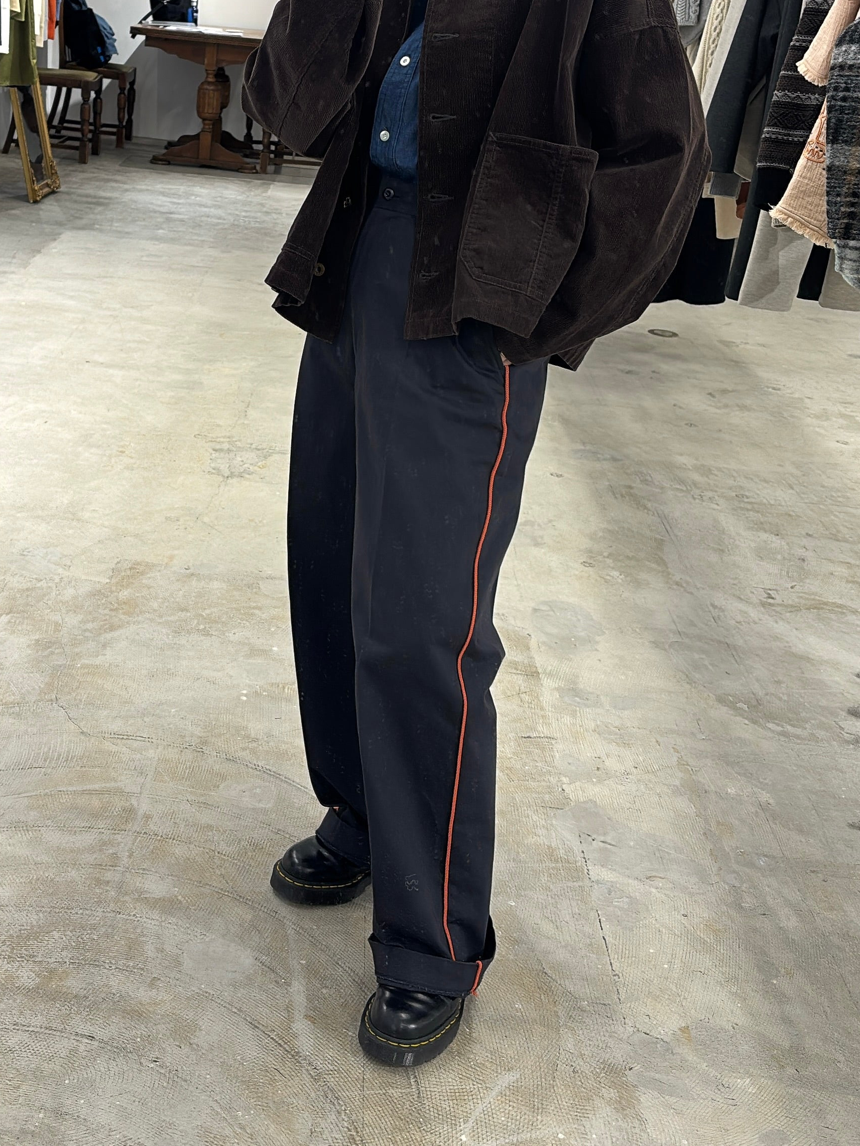 【予約⚡︎販売】ラインコットンツイルパンツ／#8643503／LE MÉLANGE／2026 AW #1