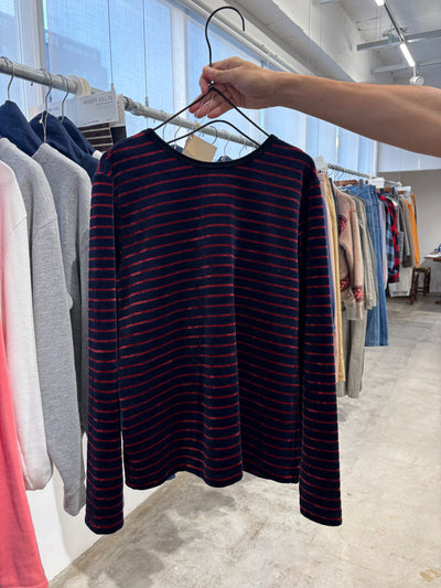 受付終了【予約⚡︎販売】2WAYコーデュロイボーダーヘンリーネックロンT／8651002／LE MÉLANGE／2026 AW #2