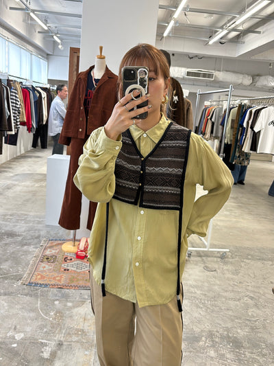 受付終了【予約⚡︎販売】ジャガードVネックベスト／#8642701／LE MÉLANGE／2026 AW #1