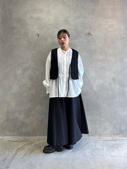 ラウンドヨークガウチョパンツ／CYAN tokyo