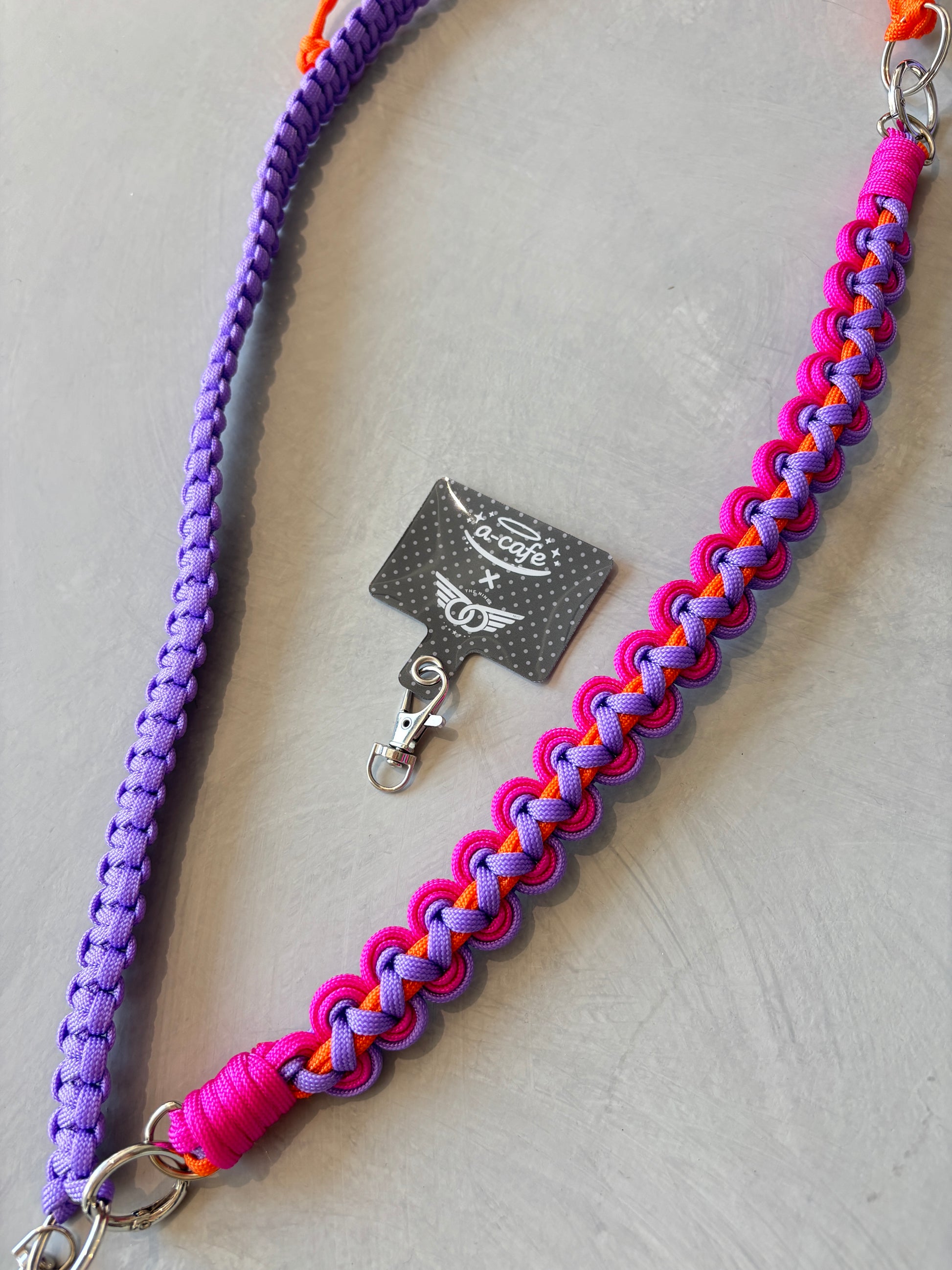 ⭐︎コラボ【予約販売】3wayパラコードスマホショルダー／ホイップウェーブ／受注生産