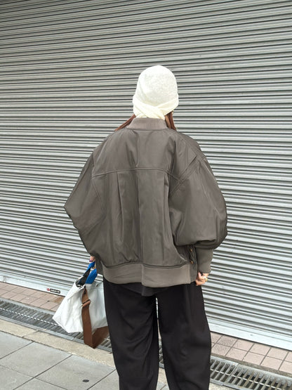 ナイロンツイルポンチョライクMA-1／trois