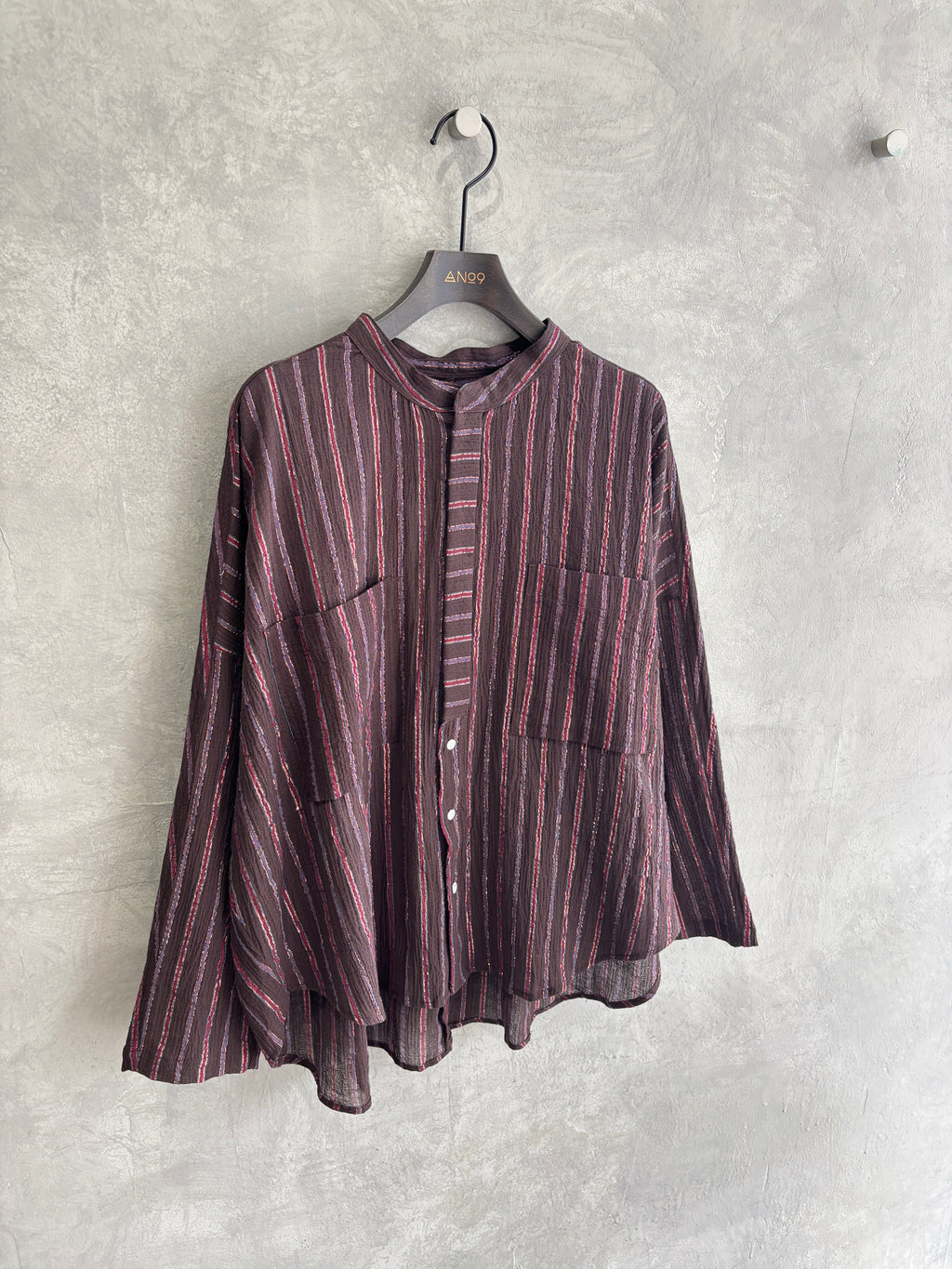 ストライプ柄シャツ／8613211／LE MÉLANGE