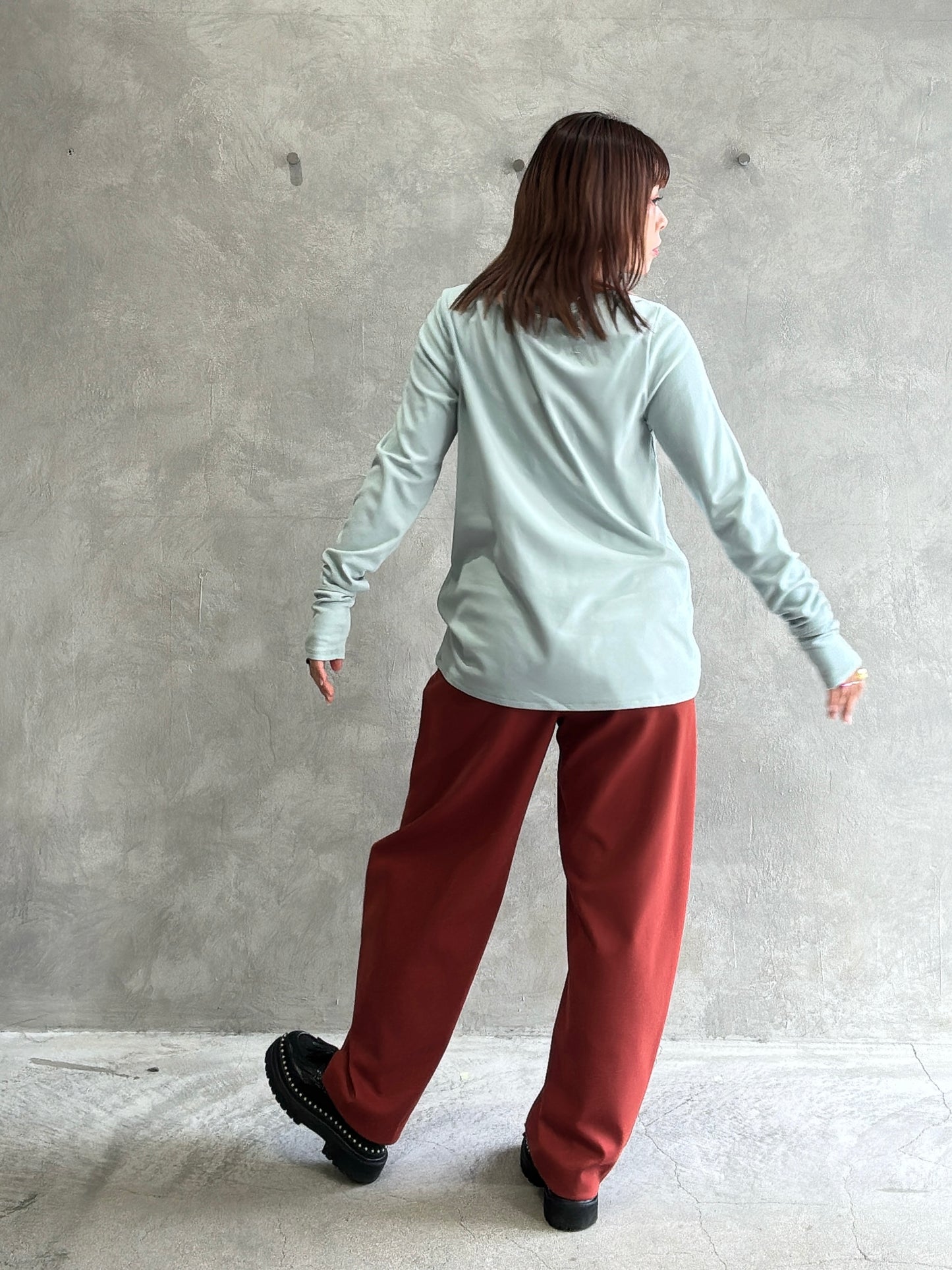 あったか無地ロングスリーブトップス／ANNA  KERRY