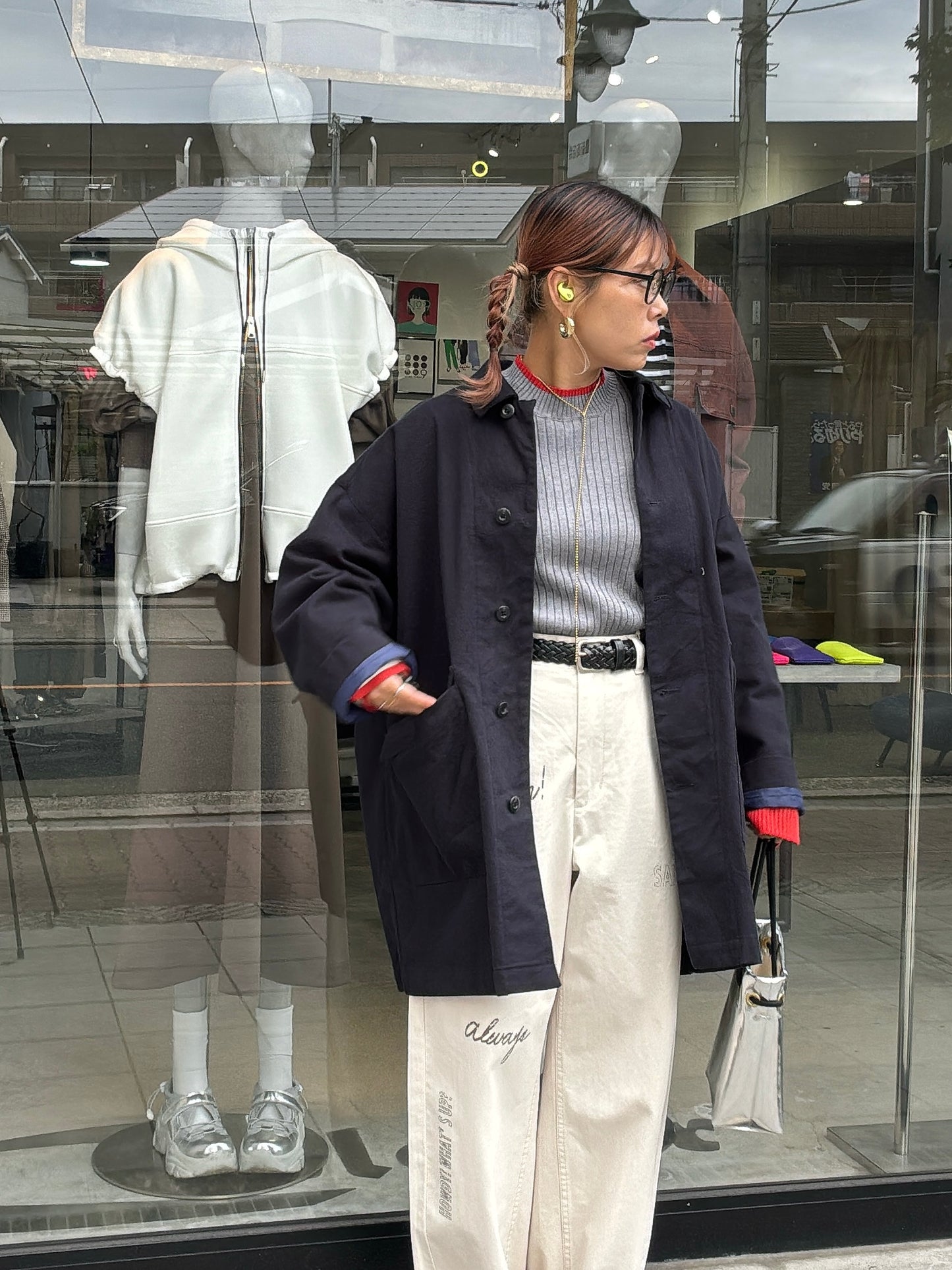 オーバーサイズカバーオール／LE MÉLANGE