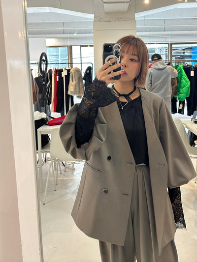 受付終了【予約⚡︎販売】バルーンスリーブノーカラーJK／MG JK-26088-A／MARGAUX VINTAGE／2026 AW＃1