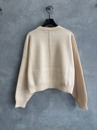 ショート丈ドルマンライクプルオーバーニット／LE MÉLANGE