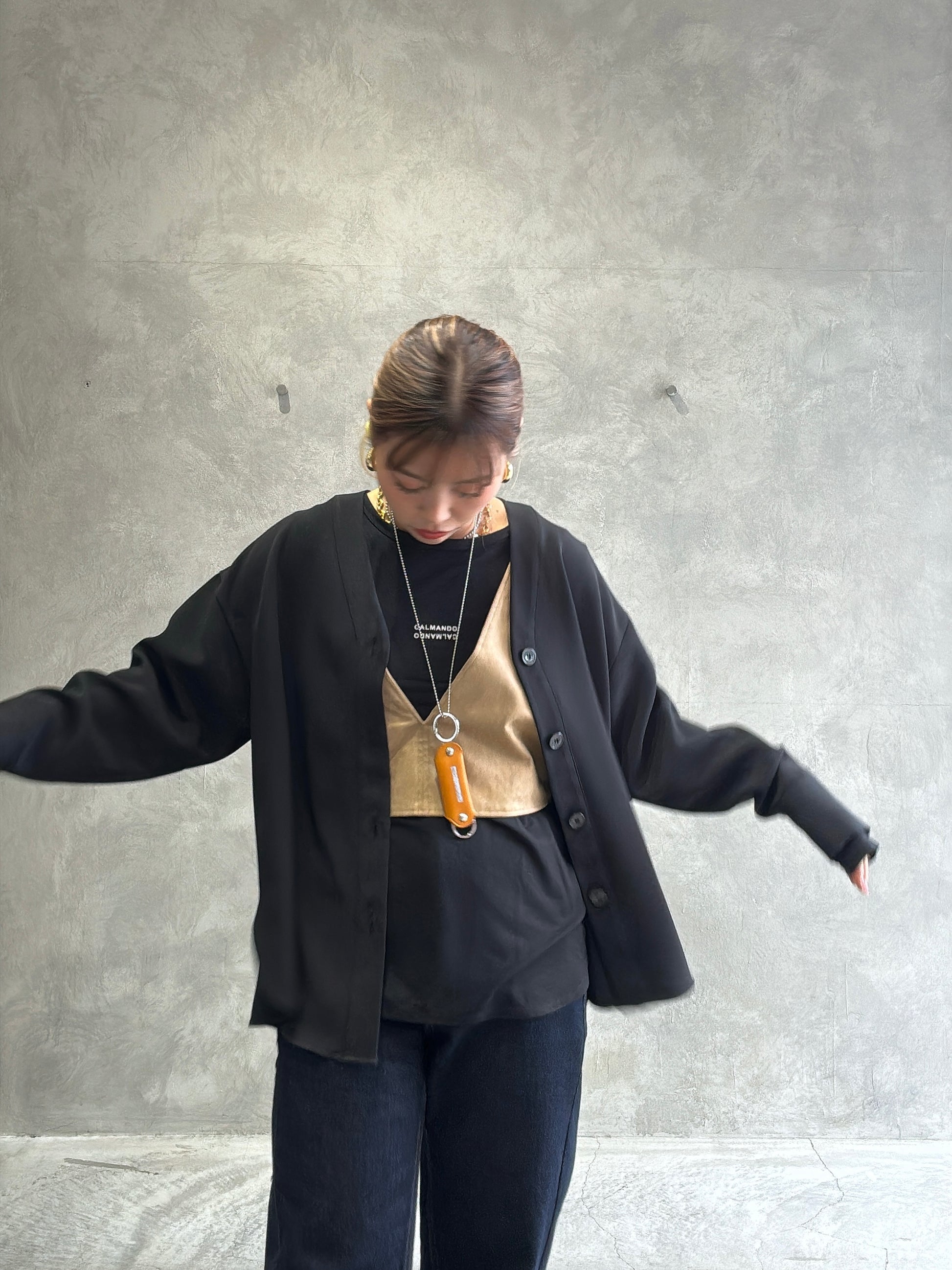 ECOスウェードベスチェ／8613701／LE MÉLANGE