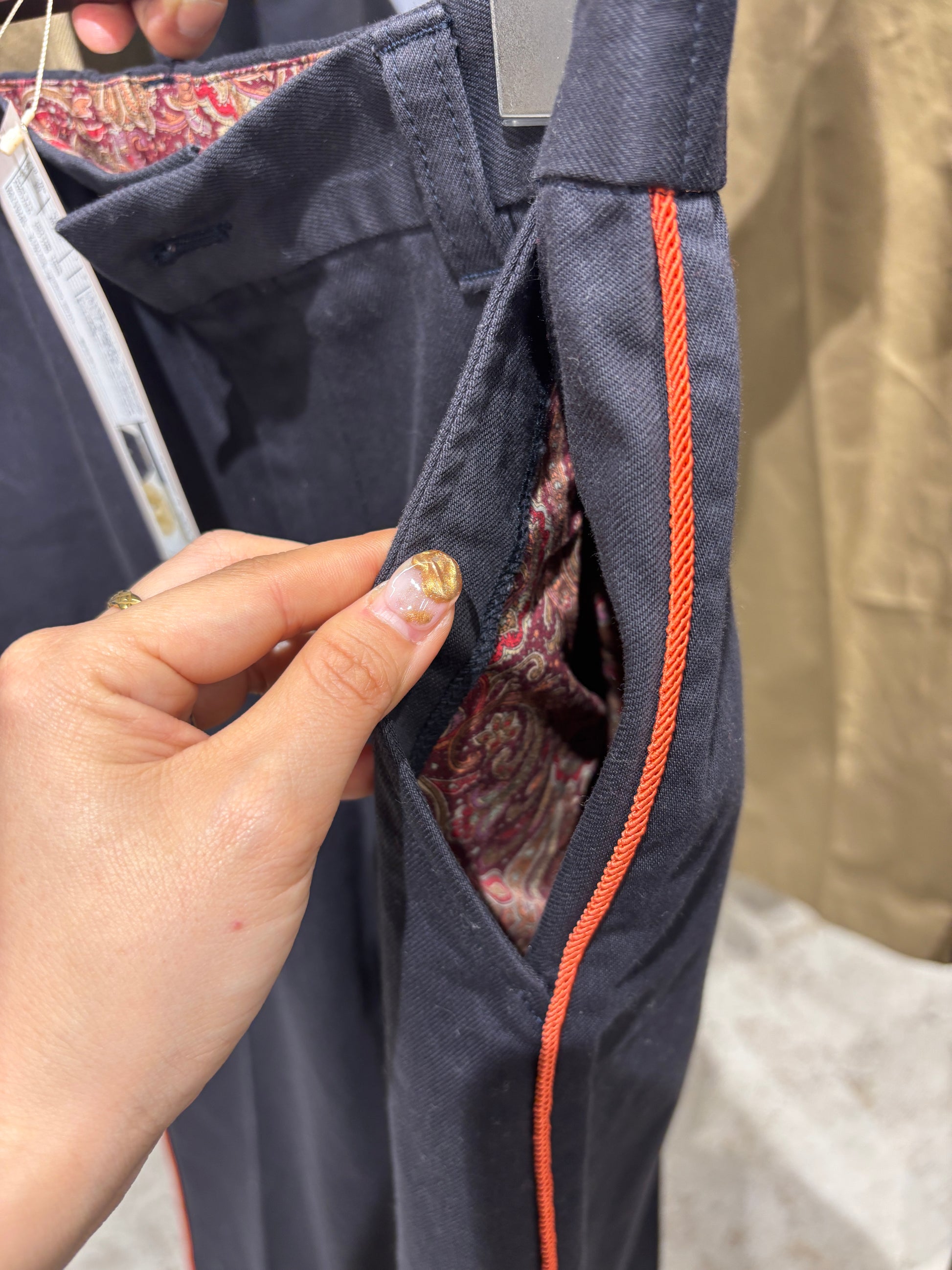 【予約⚡︎販売】ラインコットンツイルパンツ／#8643503／LE MÉLANGE／2026 AW #1