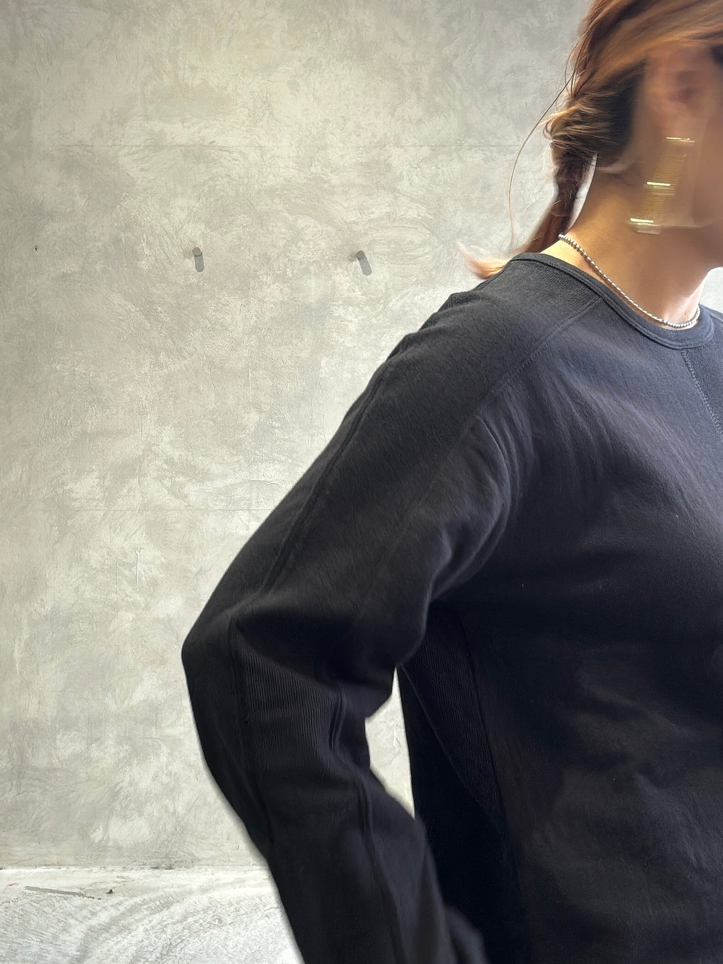 異素材ミックスカットソー／Dignite collier