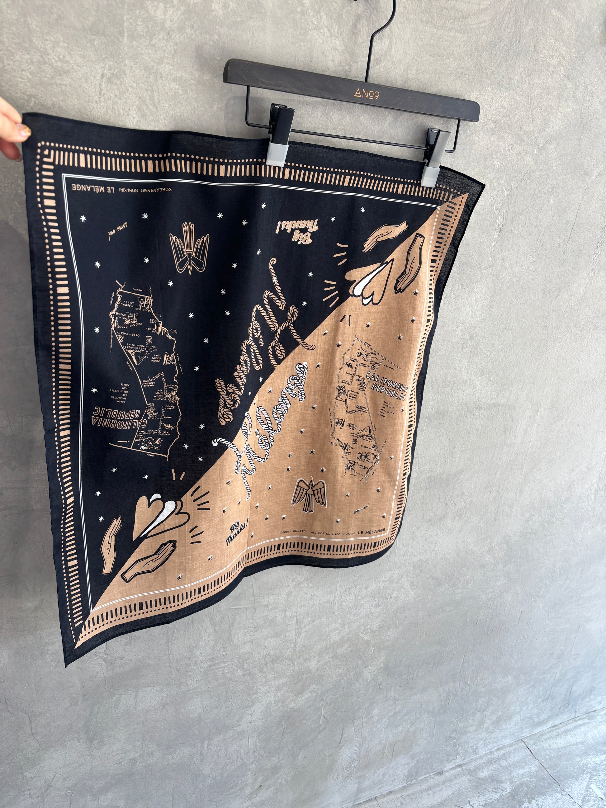 バイカラーバンダナ／8628001／LE MÉLANGE／2026 SS#2