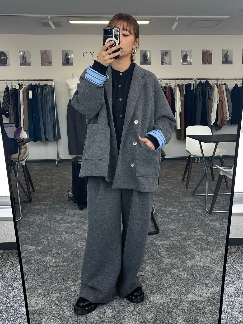 【予約⚡︎販売】スクエアポケットフリースワイドパンツ／604514／CYAN tokyo／2026 AW#1