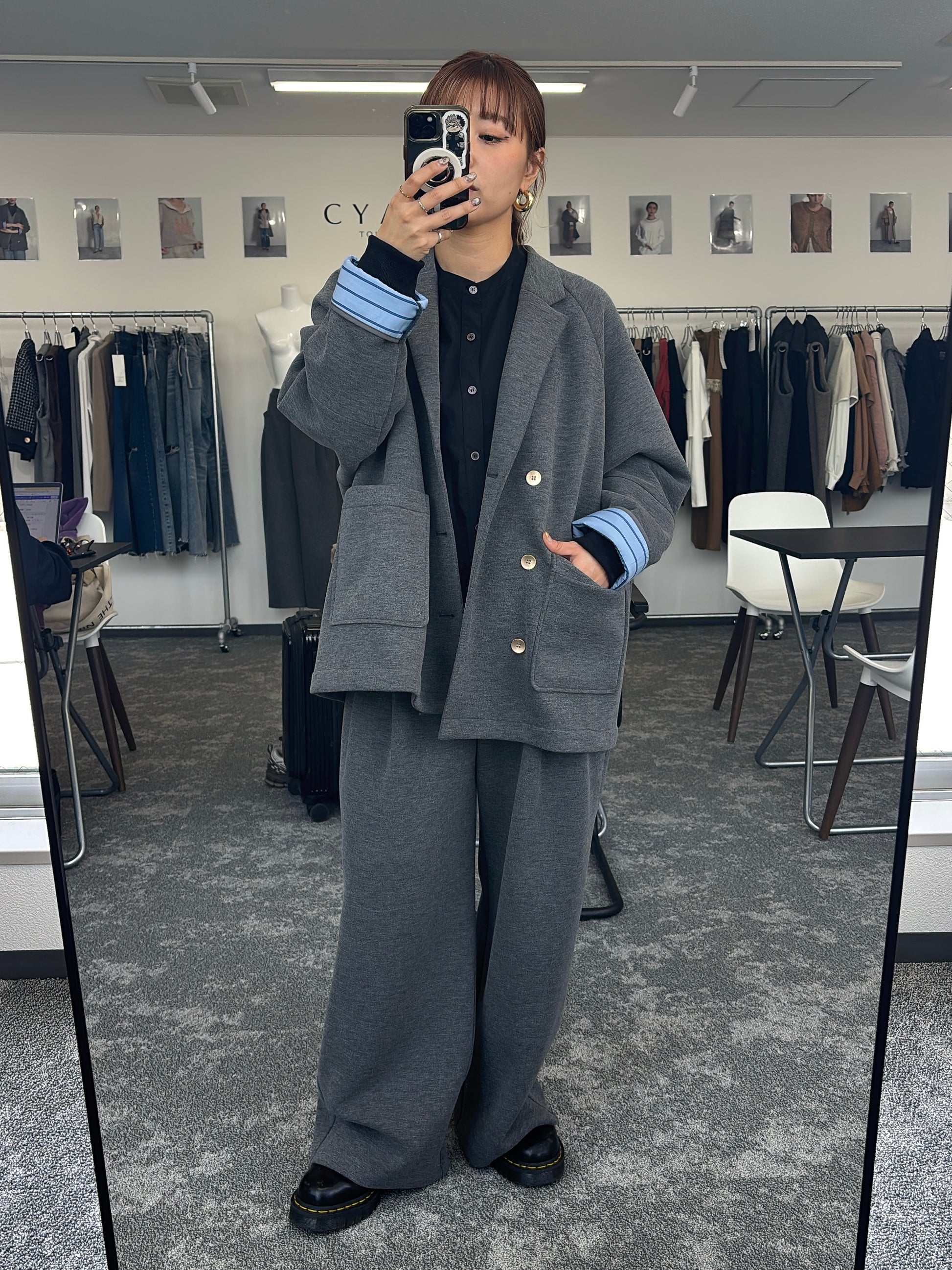 【予約⚡︎販売】スクエアポケットフリースワイドパンツ／604514／CYAN tokyo／2026 AW#1