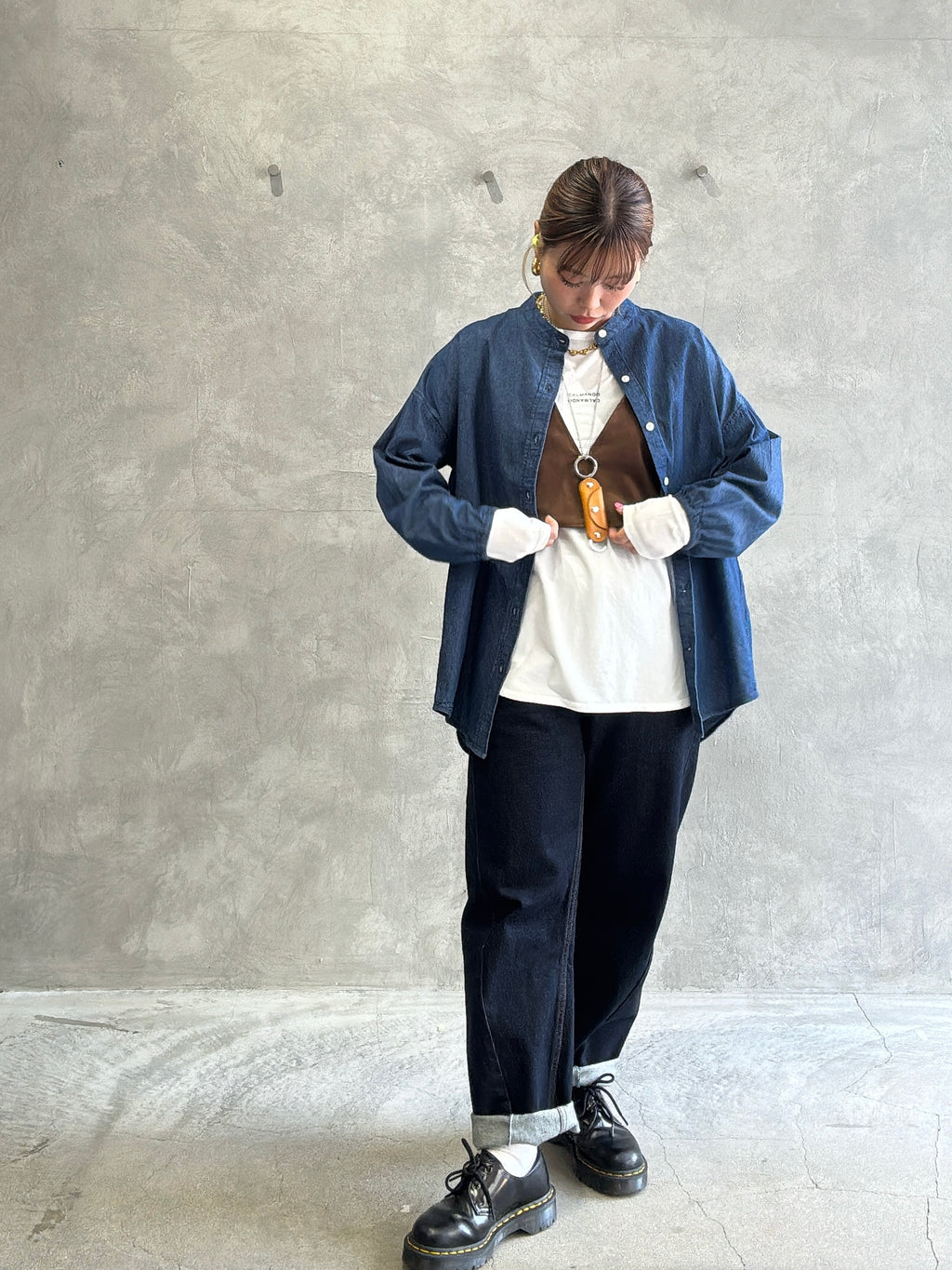 ECOスウェードベスチェ／8613701／LE MÉLANGE