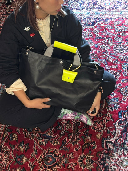 【予約販売】グレー×ブラック（本体：ブラック）／FACTORY OMOTO／BASIC TOTE