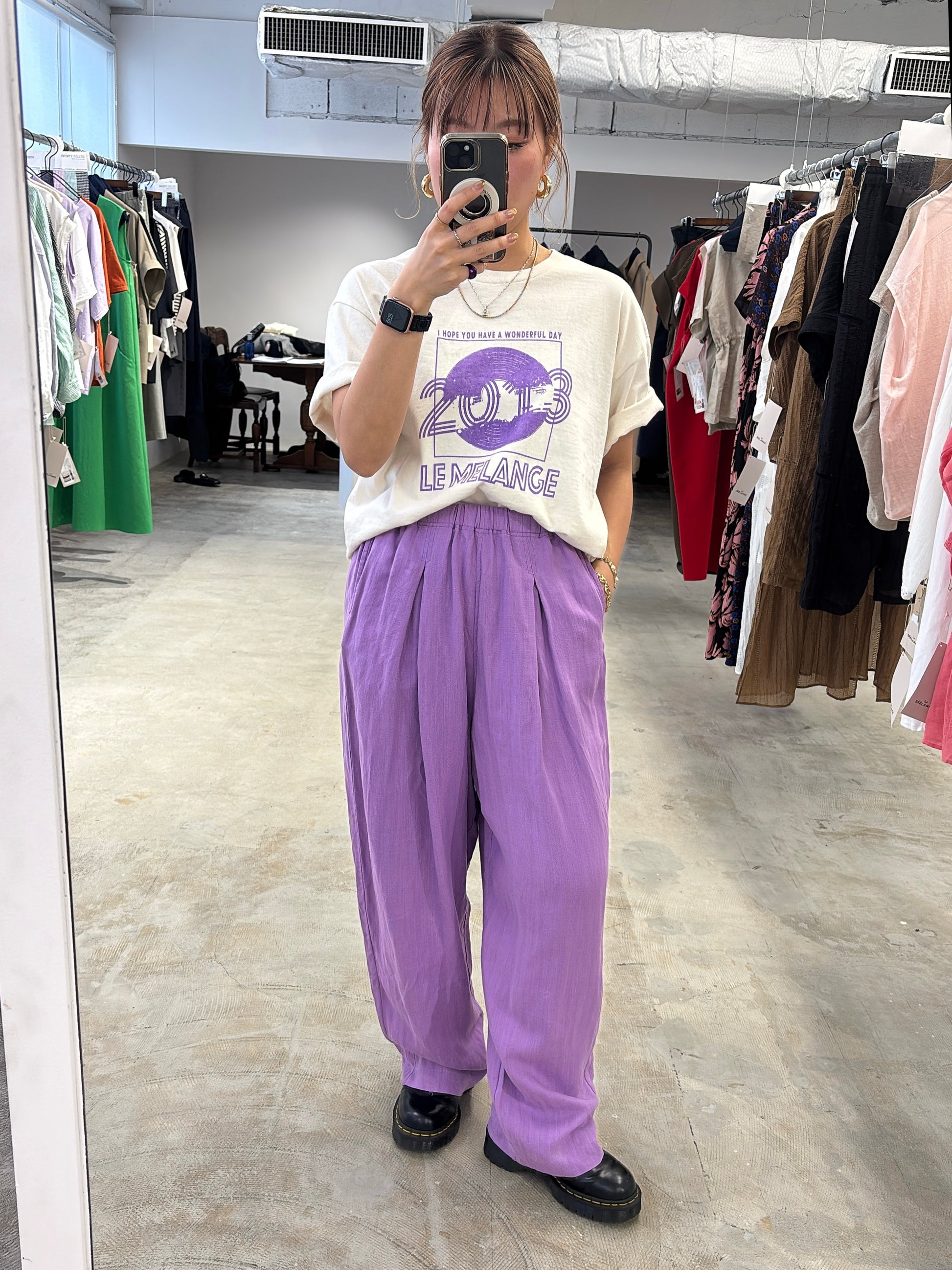 受付終了【予約販売】バレルシルエットパンツ／8623507／LE MÉLANGE／2026 SS#2