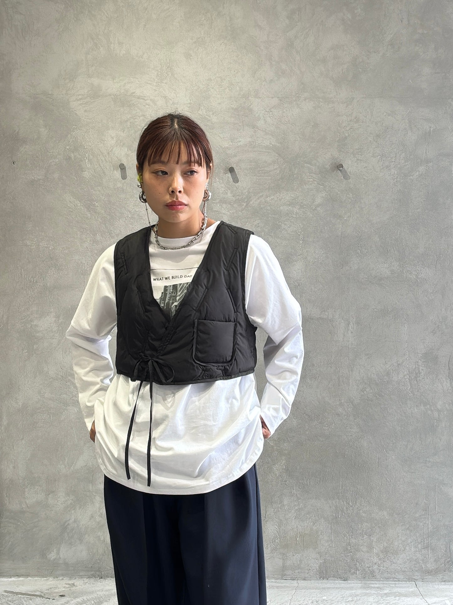 キルティングジレ／Dignite collier