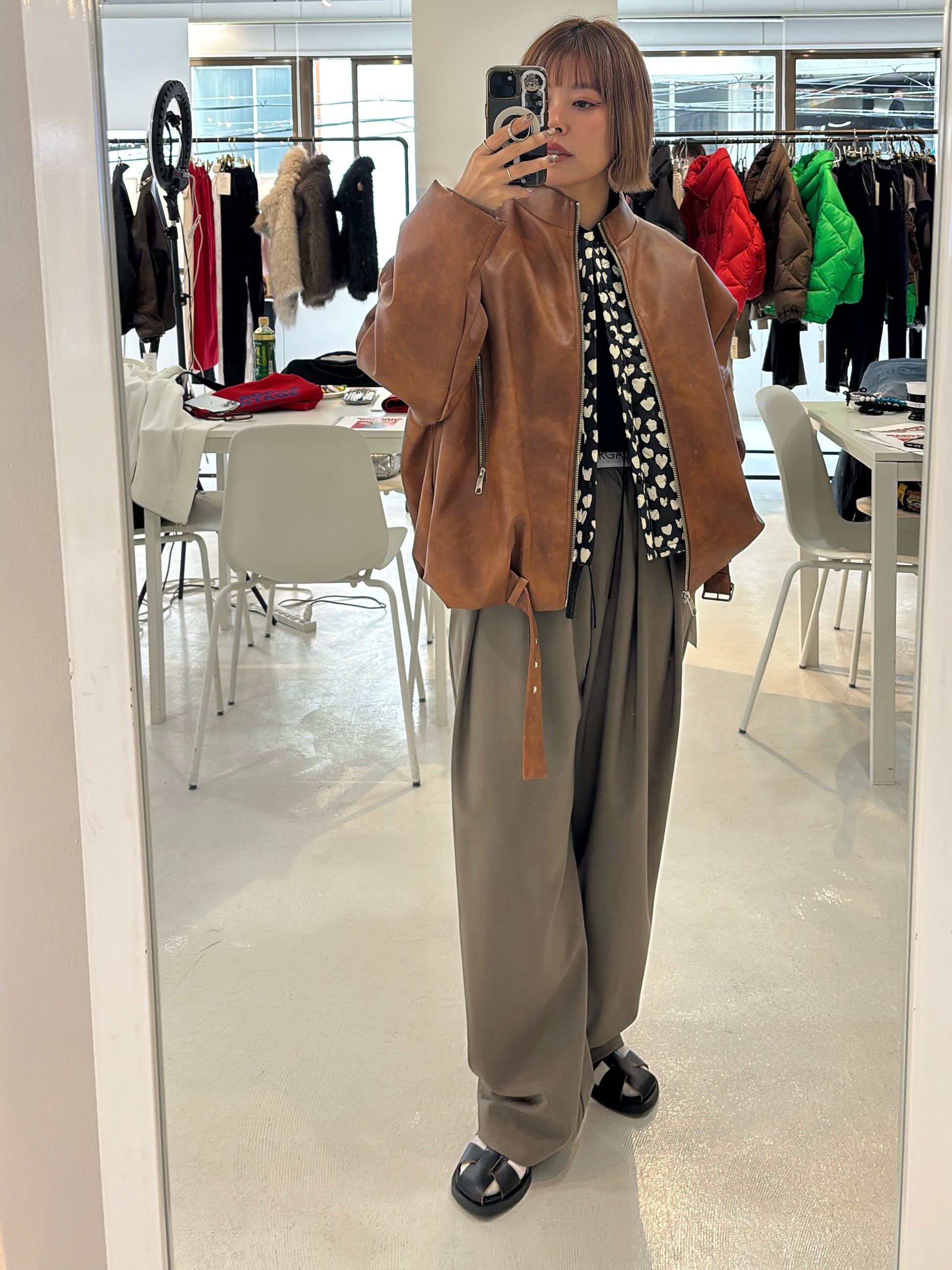 【予約⚡︎販売】レザーライダース／MG JK-26081-A／MARGAUX VINTAGE／2026 AW＃1