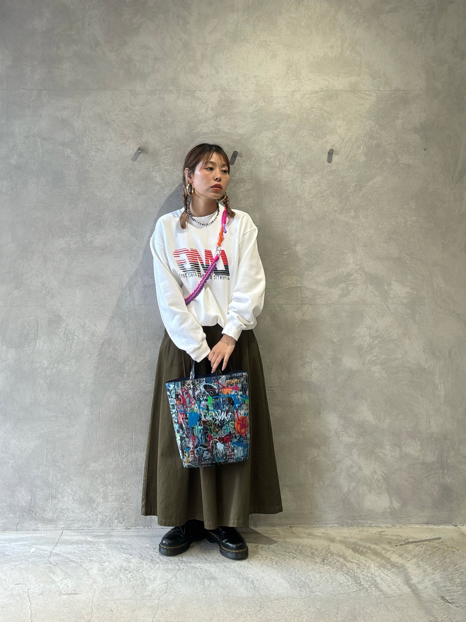 アートプリント２way台形トートバッグ