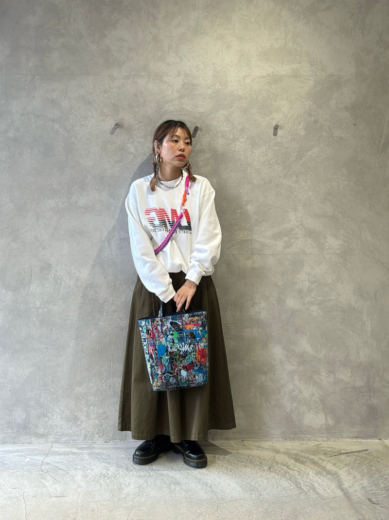 アートプリント２way台形トートバッグ