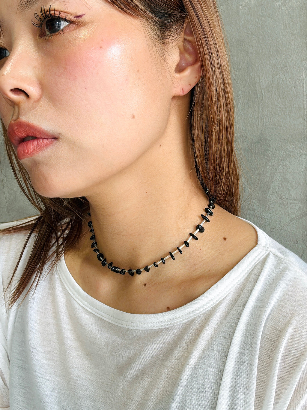 ⚡︎【予約販売】ブラックビーズmixネックレス