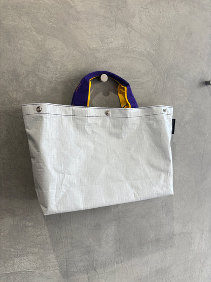 【予約販売】パープル×イエロー（本体：ホワイト）／FACTORY OMOTO／BASIC TOTE