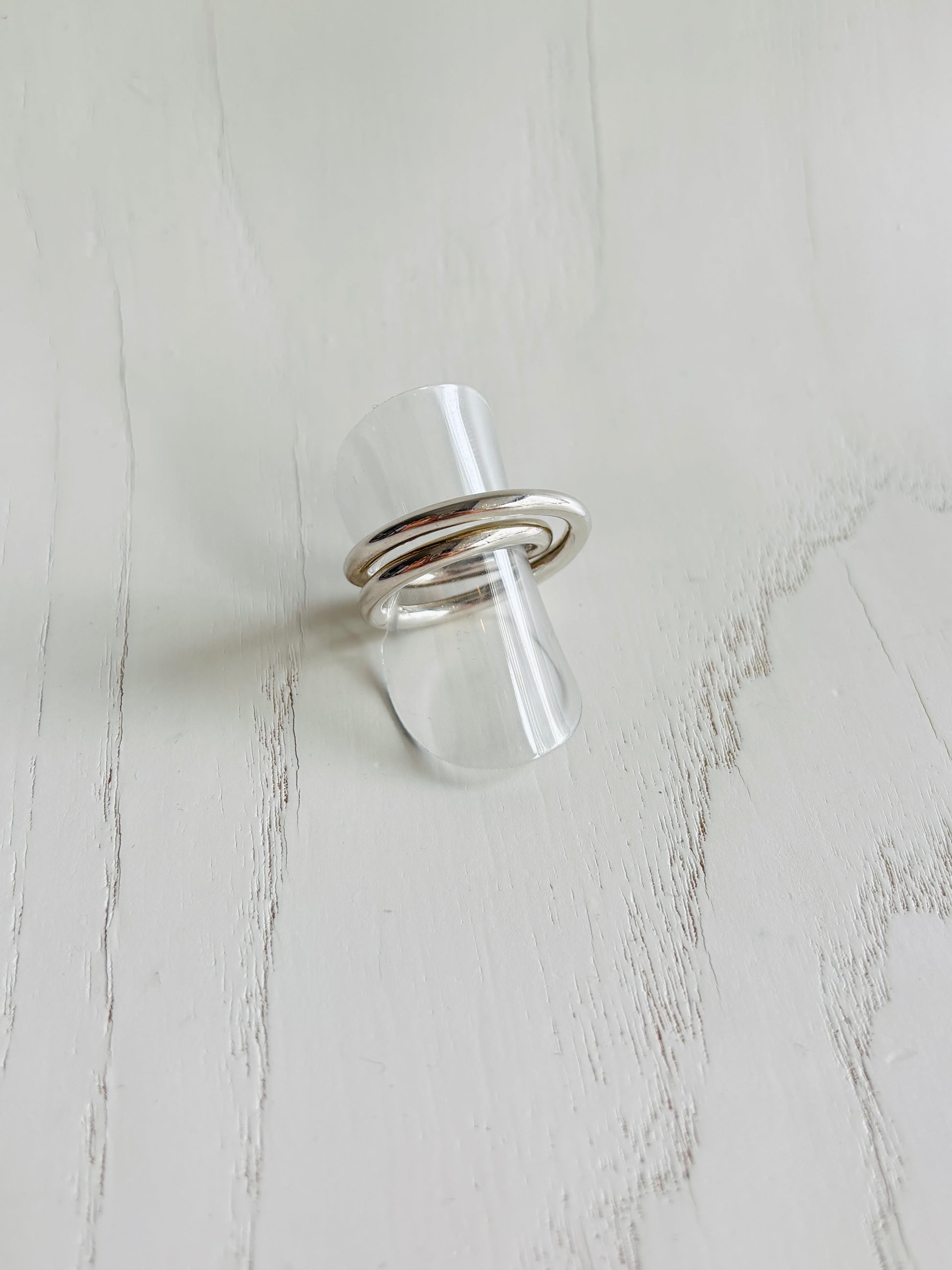 ダブルリング　＃11号／silver925