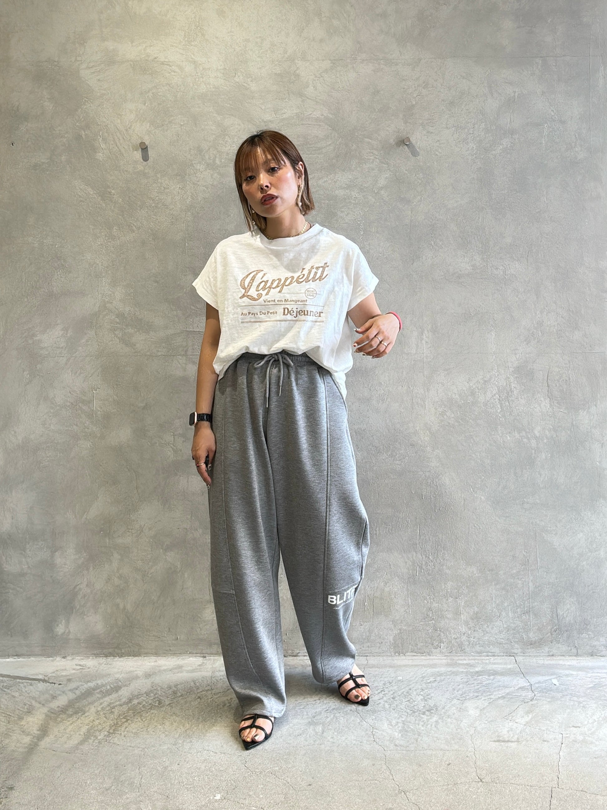 【予約販売】LappetitゆるフレンチスラブTシャツ／ING