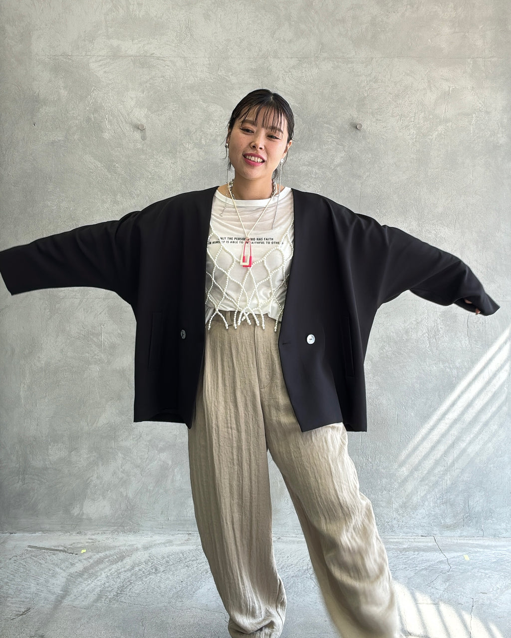 ★ゆったりドルマンジャケット／Anna Kerry