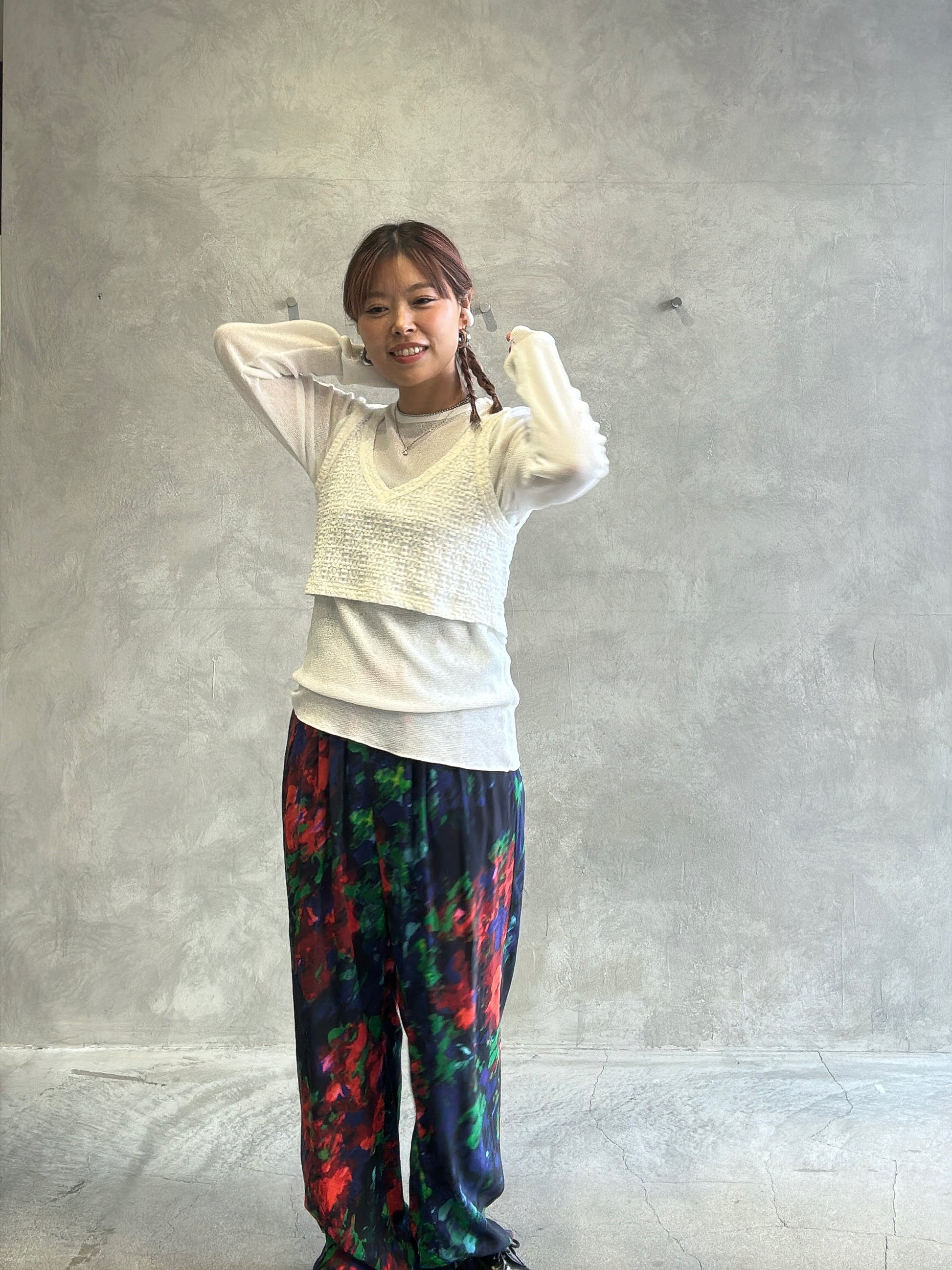 ショート丈キャミソール／8611001／LE MÉLANGE