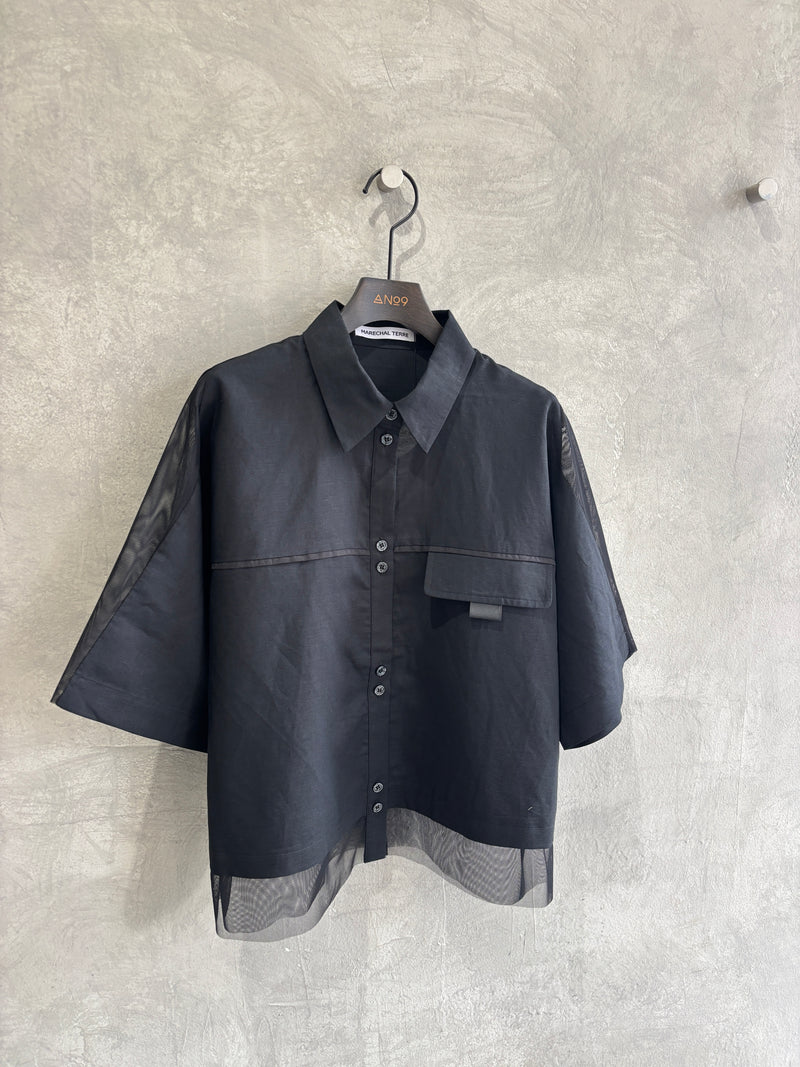 メッシュドッキングブラウス／MARECHAL TERRE