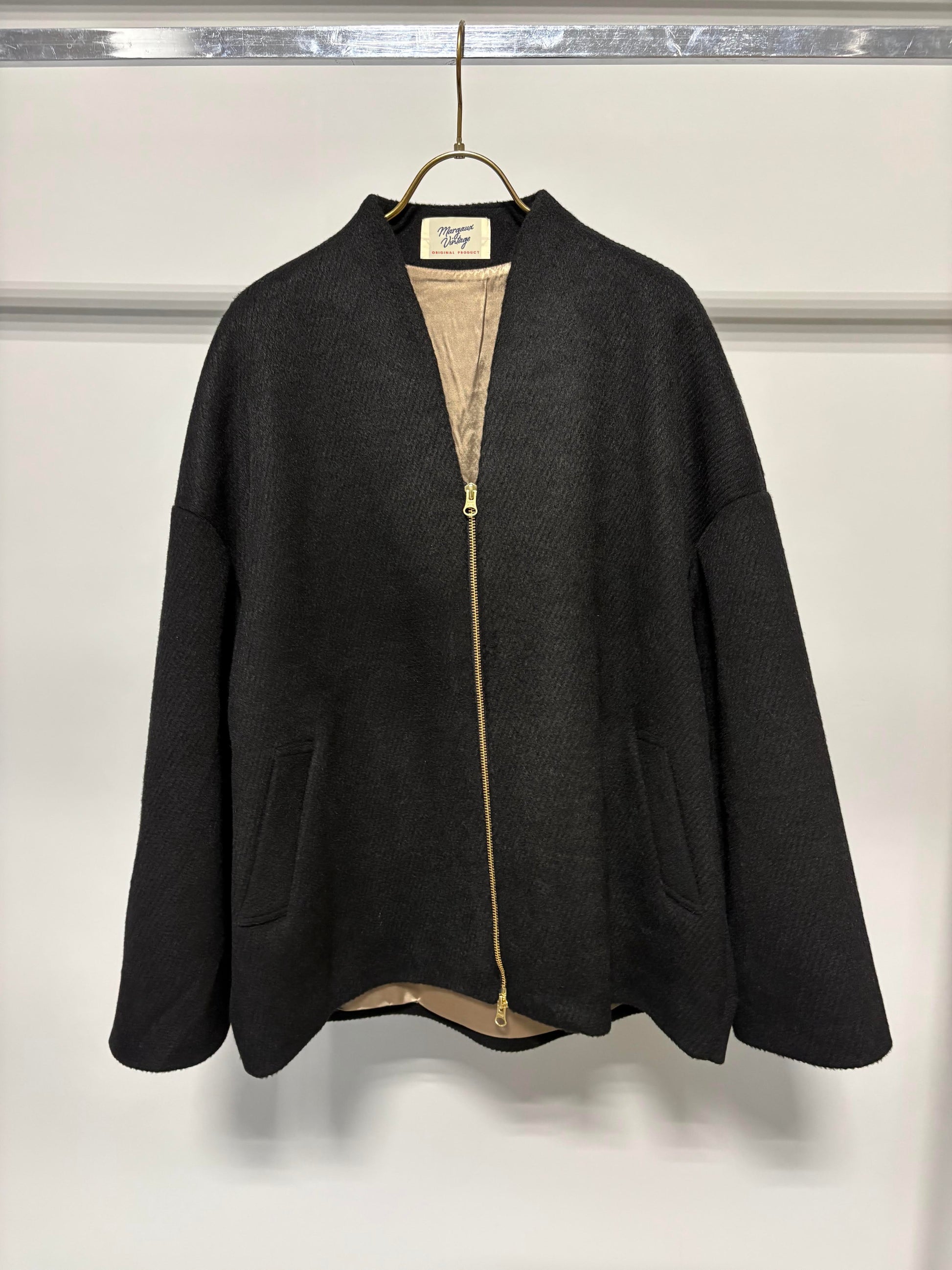 【予約⚡︎販売】シャギージップコート（無地）／MG CO-26130-A／MARGAUX VINTAGE／2026 AW＃2