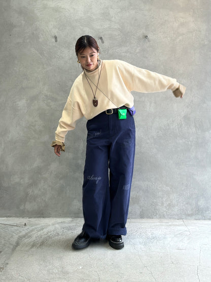 【再入荷】プリントチノパン／LE MÉLANGE