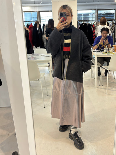 受付終了【予約⚡︎販売】メタリックスカート／MG SK-26124-A／MARGAUX VINTAGE／2026 AW＃2