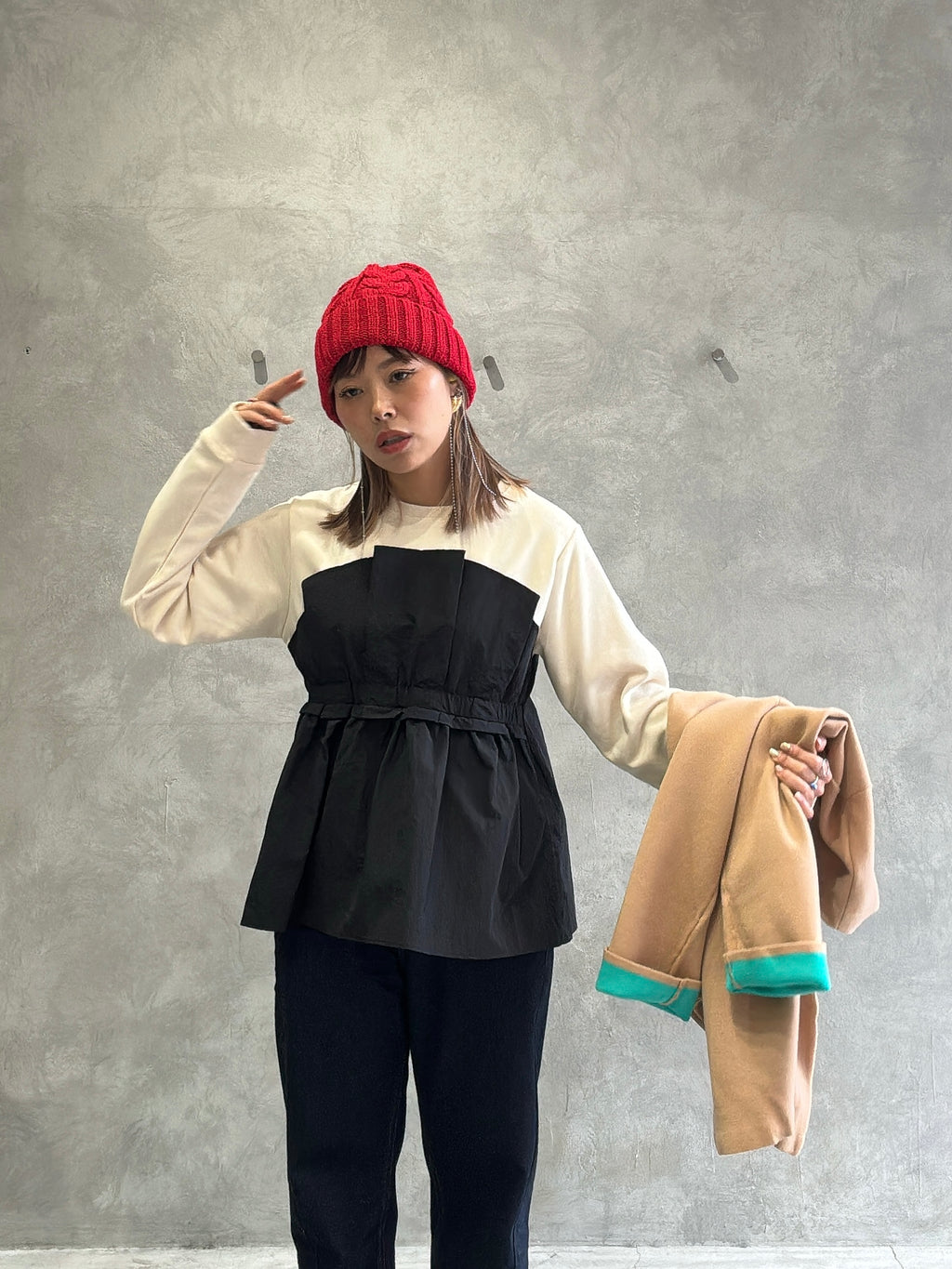 ゆるフィットニットキャップ