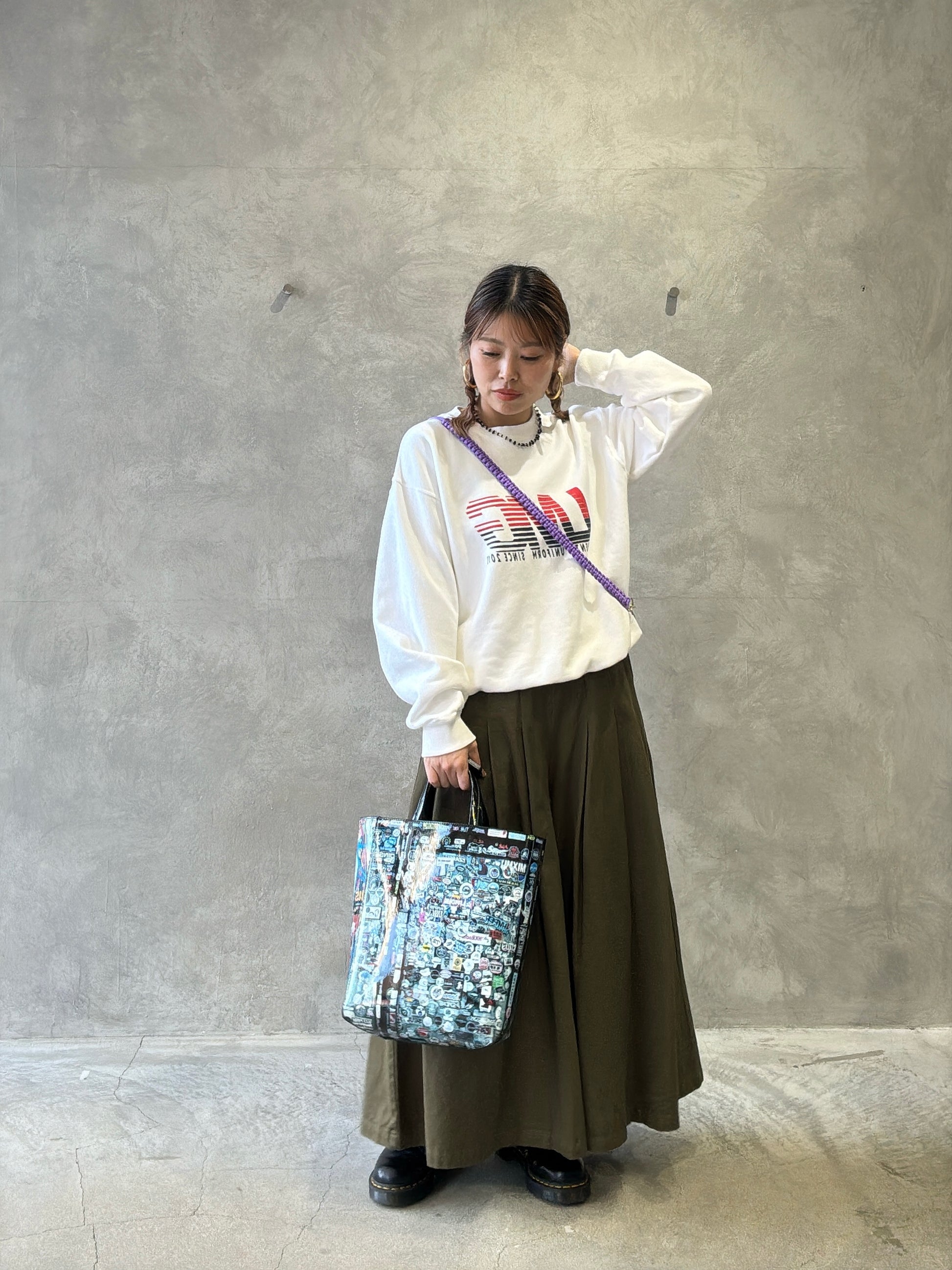 アートプリント２way台形トートバッグ