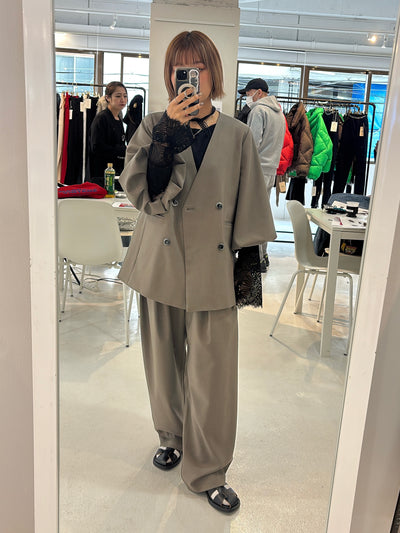 受付終了【予約⚡︎販売】バルーンスリーブノーカラーJK／MG JK-26088-A／MARGAUX VINTAGE／2026 AW＃1