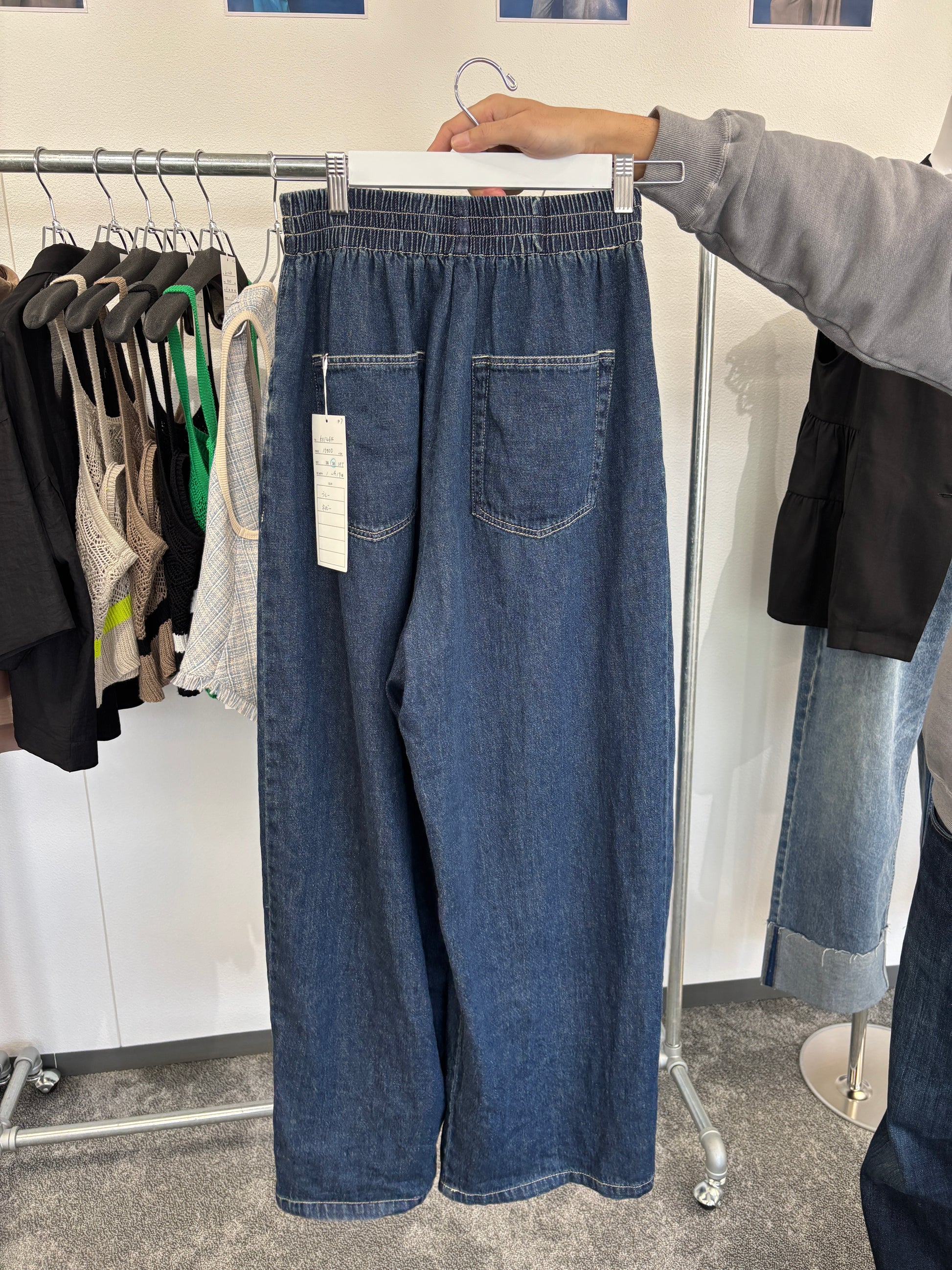 【予約販売】オーバータックリネンデニムワイド／601464／CYAN tokyo／2026 SS#2