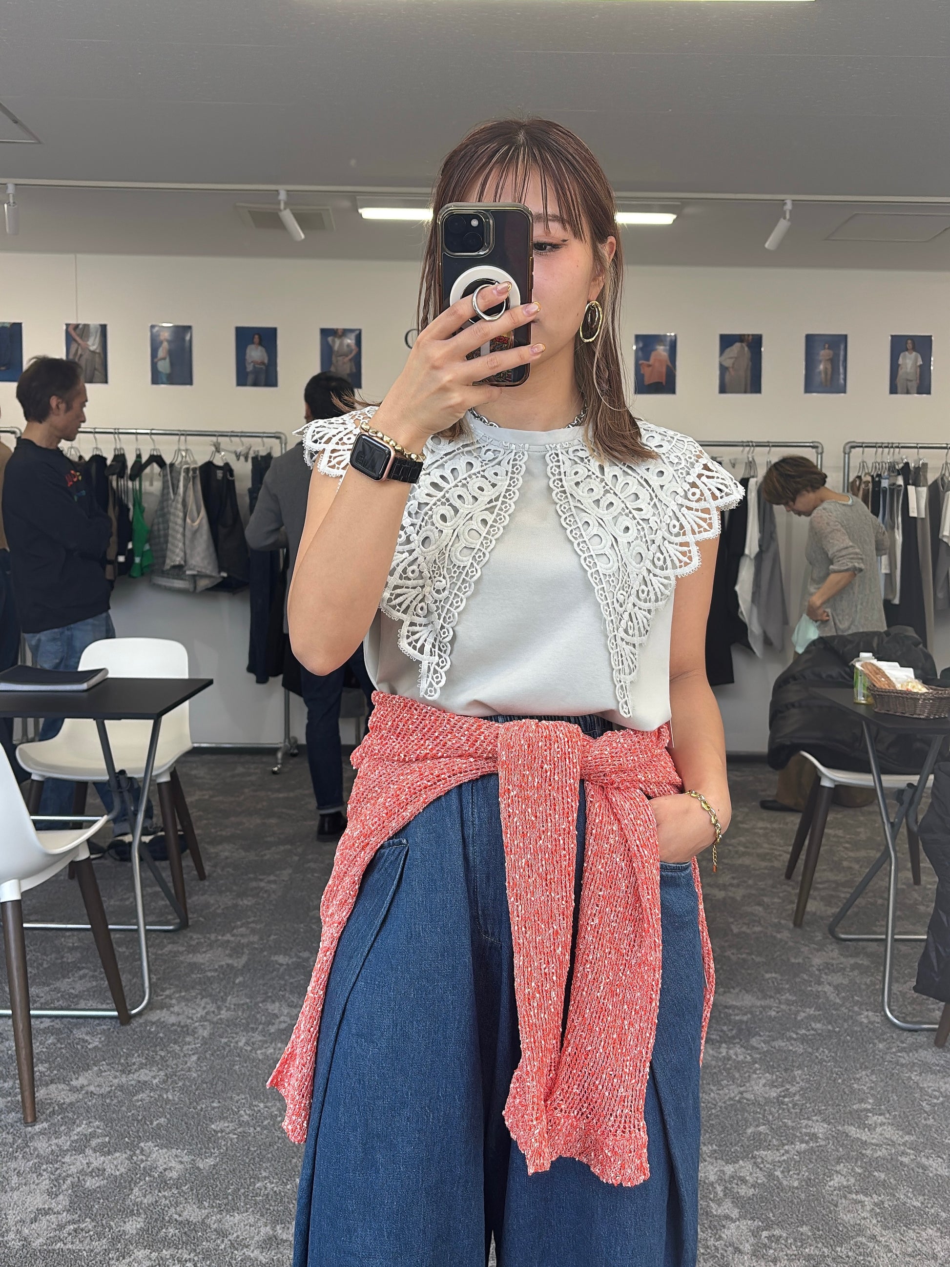 【予約販売】ネップメッシュニットTOPS／601461／CYAN tokyo／2026 SS#2