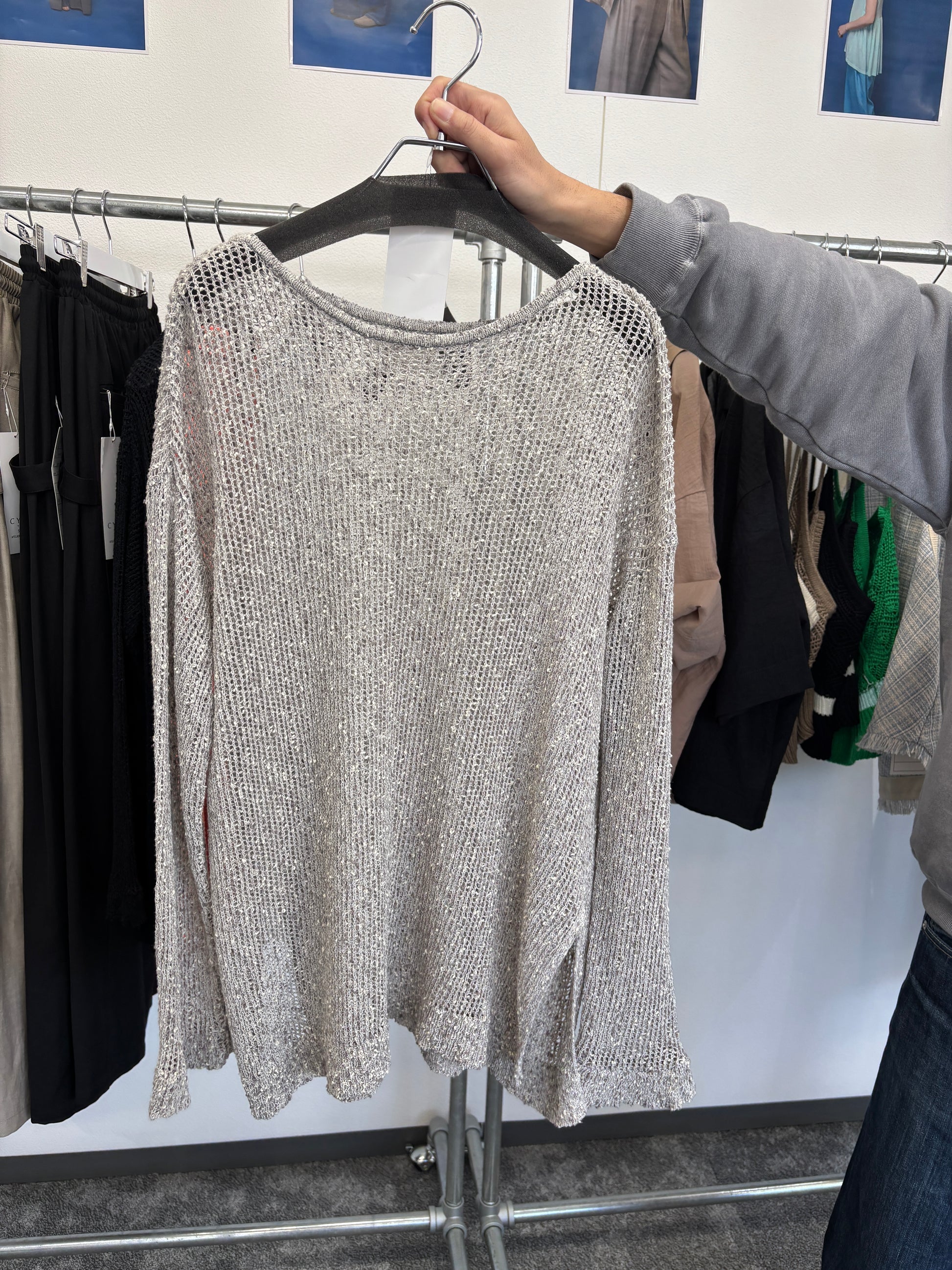 【予約販売】ネップメッシュニットTOPS／601461／CYAN tokyo／2026 SS#2