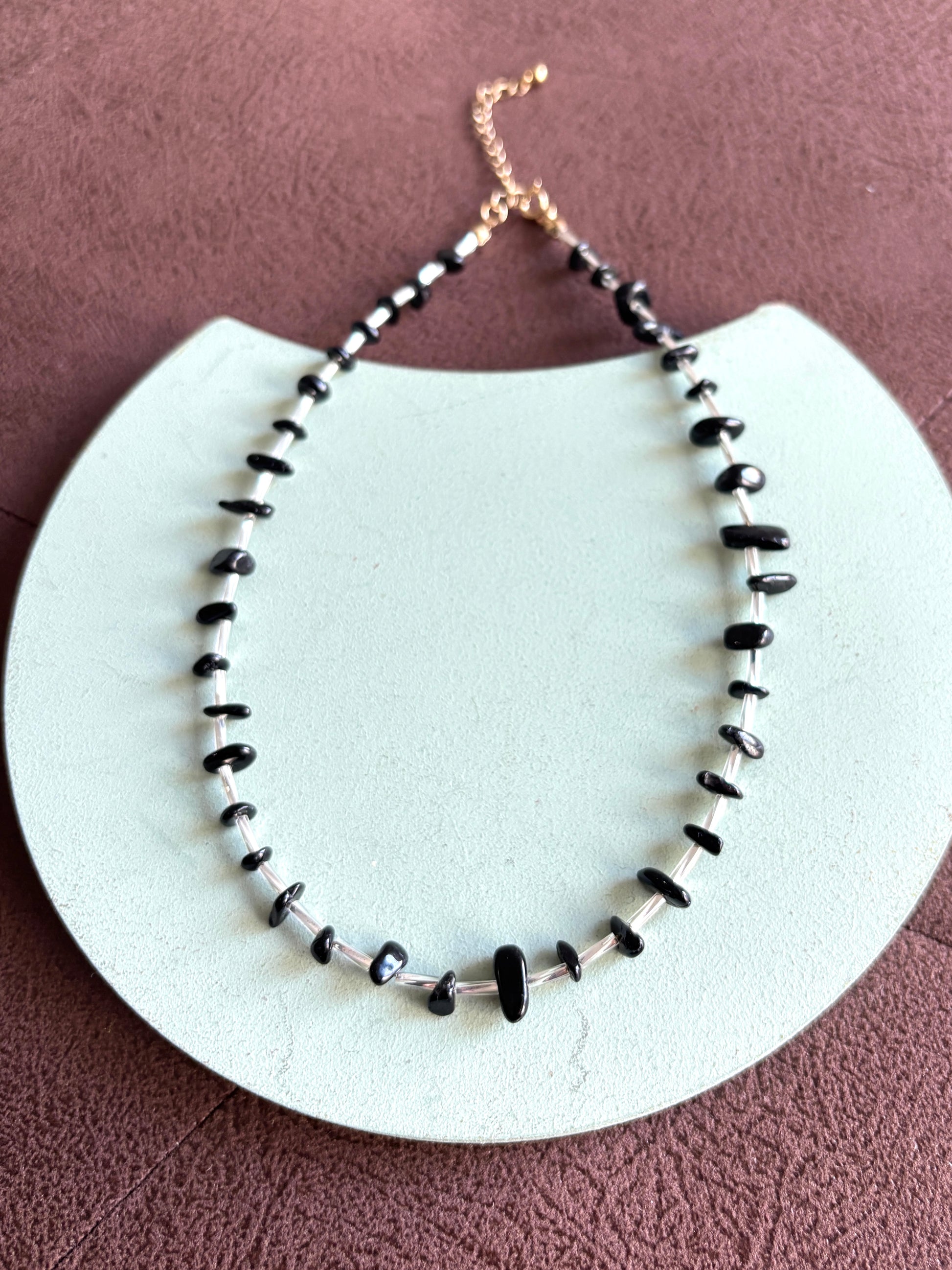 ⚡︎【予約販売】ブラックビーズmixネックレス