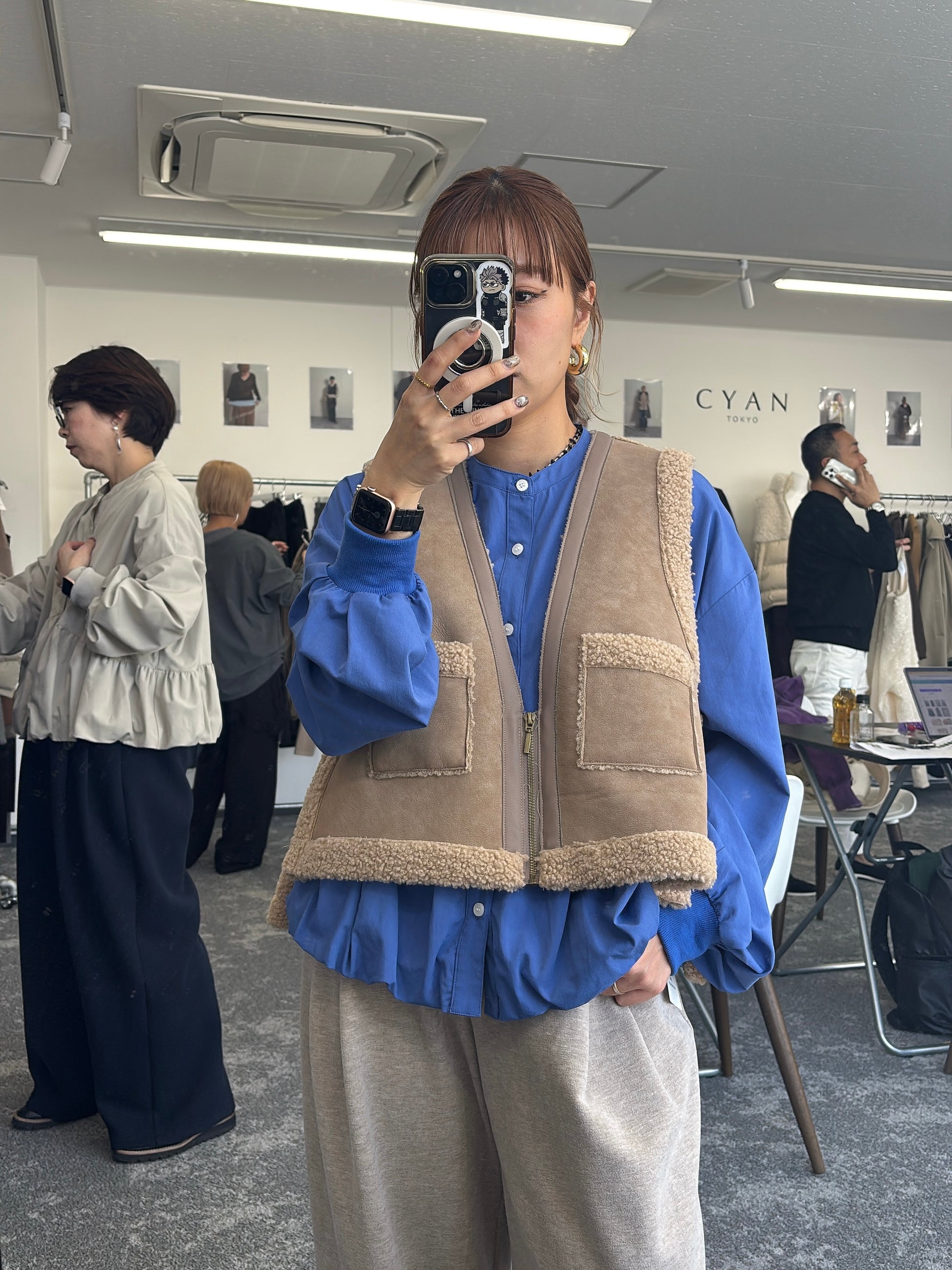 【予約⚡︎販売】ギャザーバルーンシャツ／604489／CYAN tokyo／2026 AW#1
