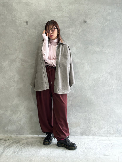 スタンドネックあったかロンT／ANNA  KERRY