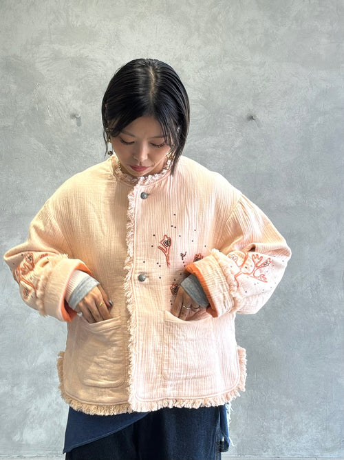 刺繍クルーネックジャケット／#8643804／LE MÉLANGE／2026 AW #1