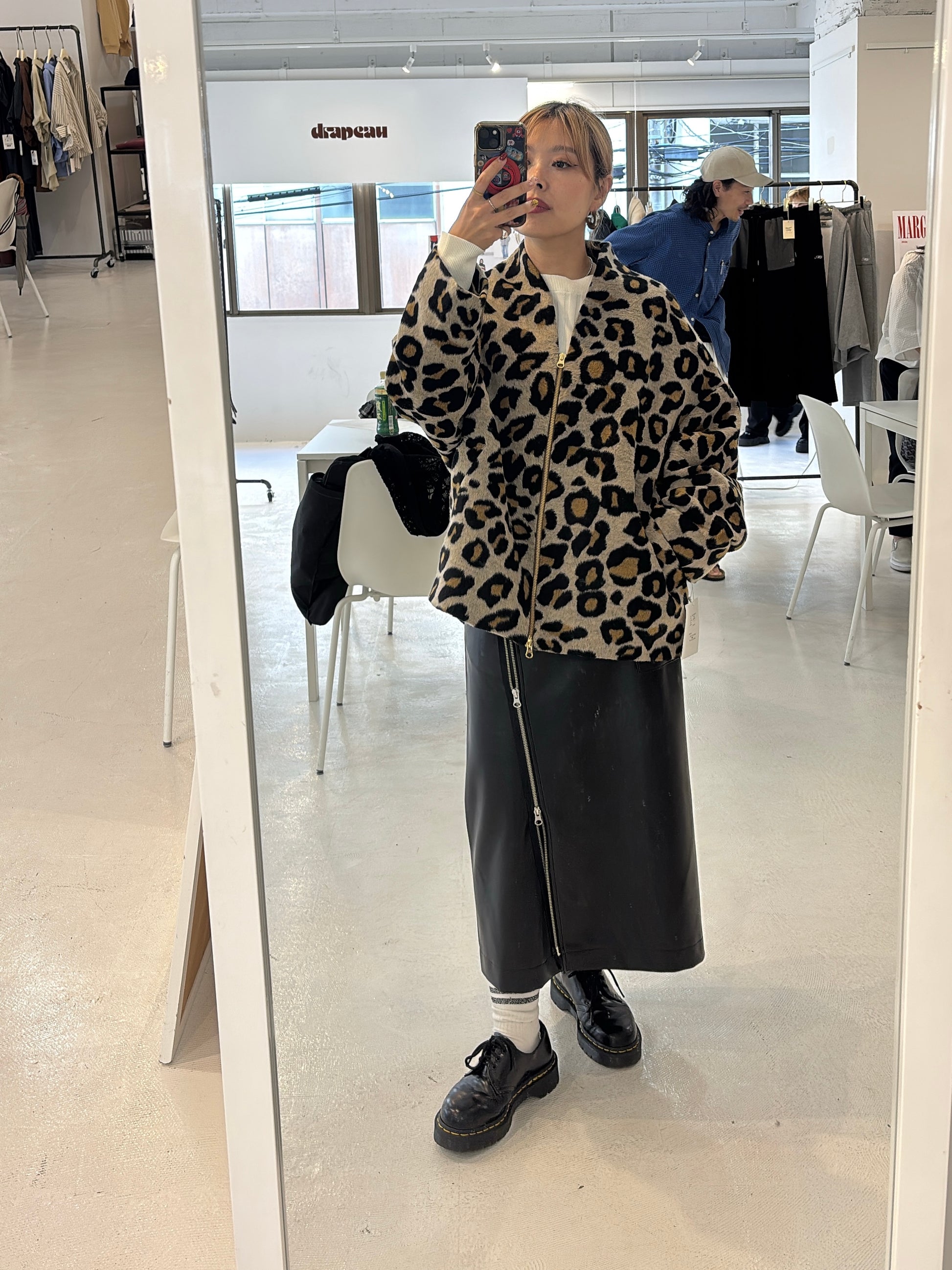 【予約⚡︎販売】シャギージップコート（レオパード柄）／MG CO-26129-A／MARGAUX VINTAGE／2026 AW＃2