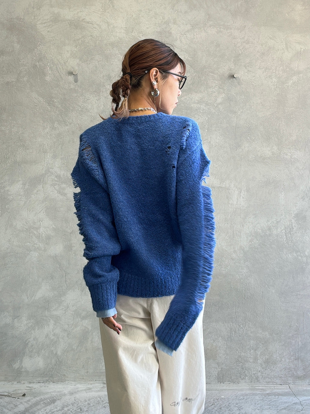 ループヤーンダメージニット／HCAE