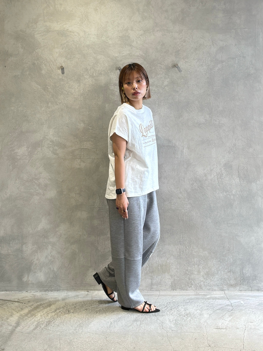 受付終了【予約販売】LappetitゆるフレンチスラブTシャツ／ING