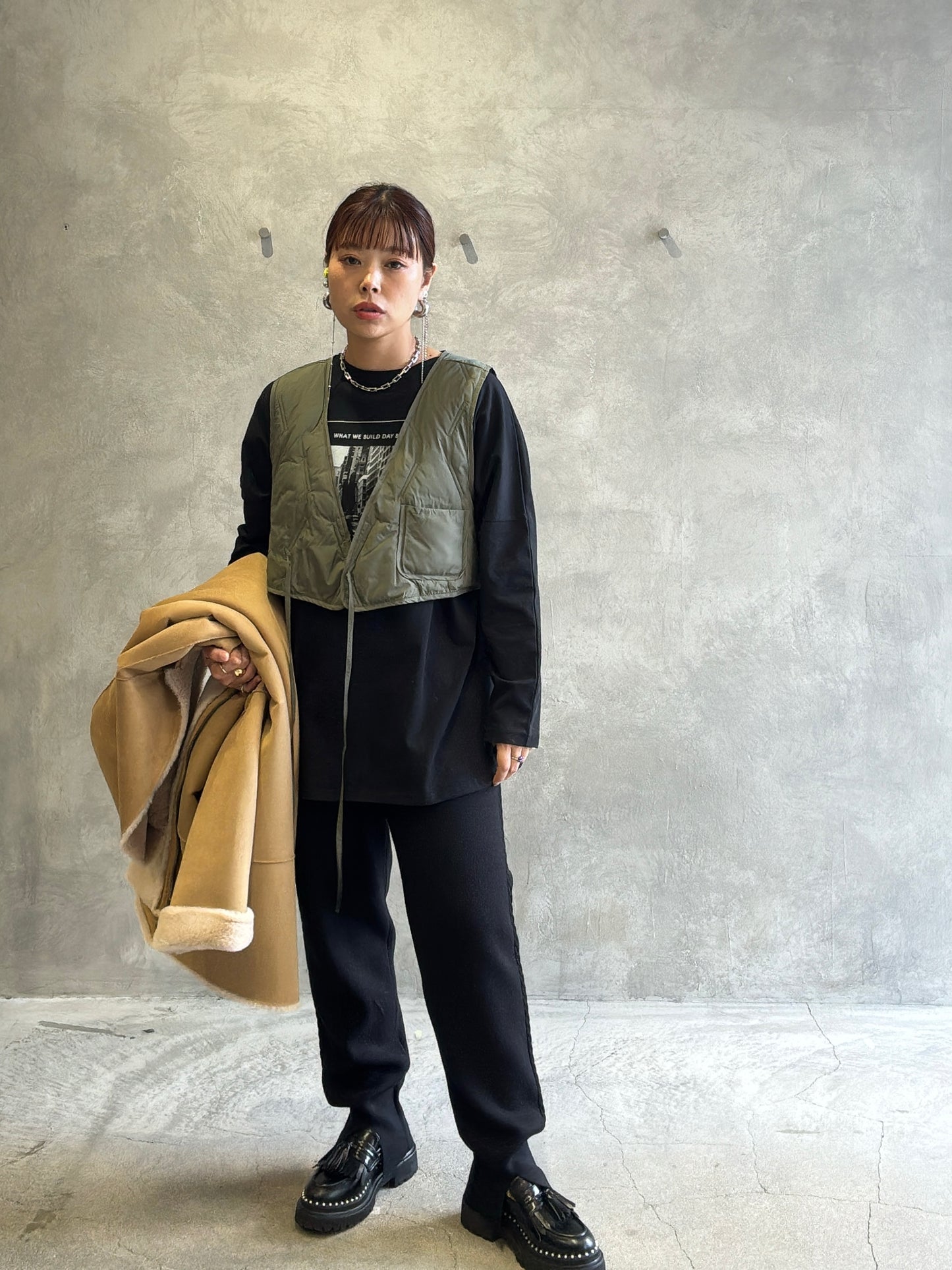 キルティングジレ／Dignite collier