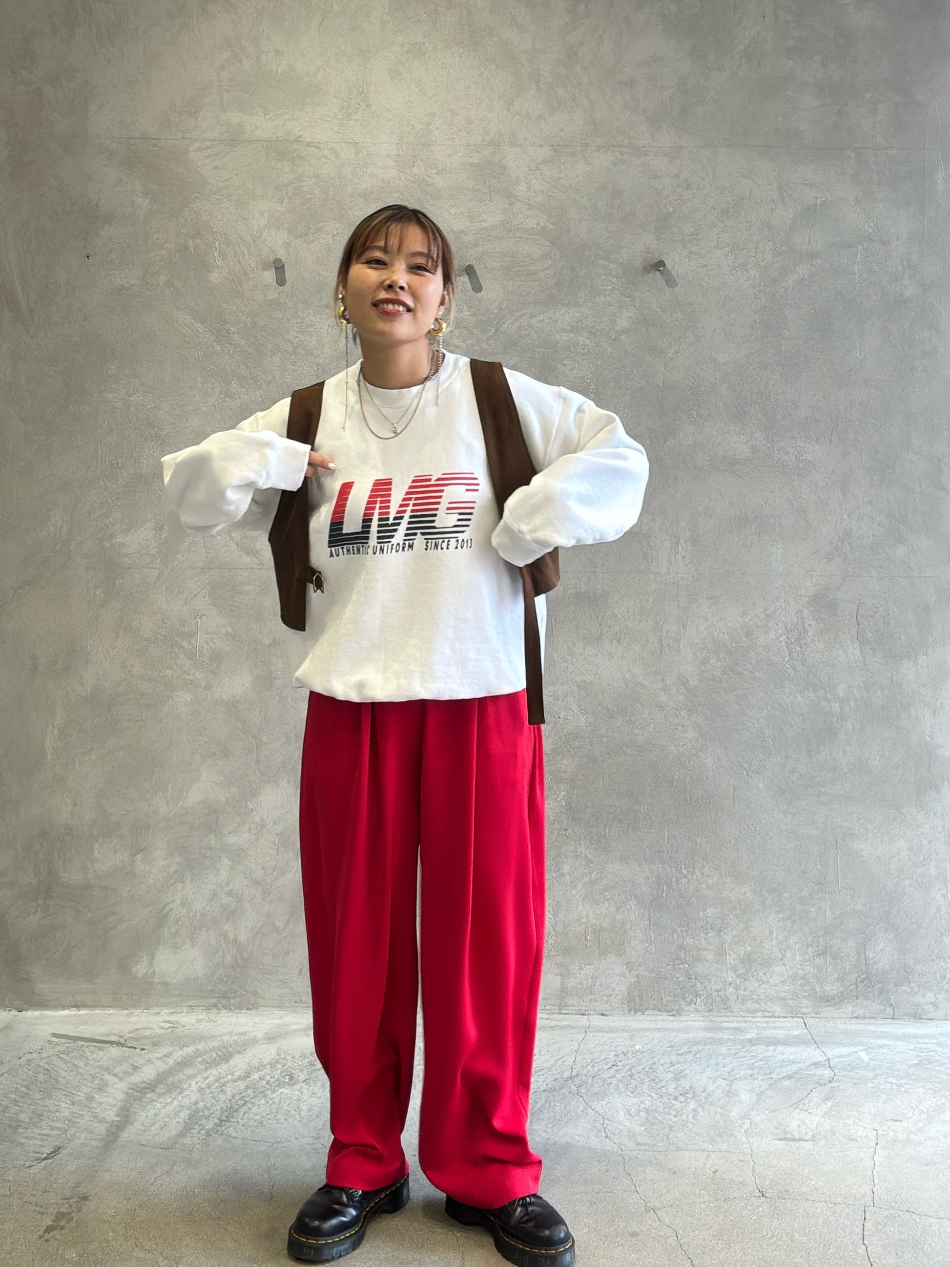 ゆったり楽ちんタックパンツ／Anna Kerry