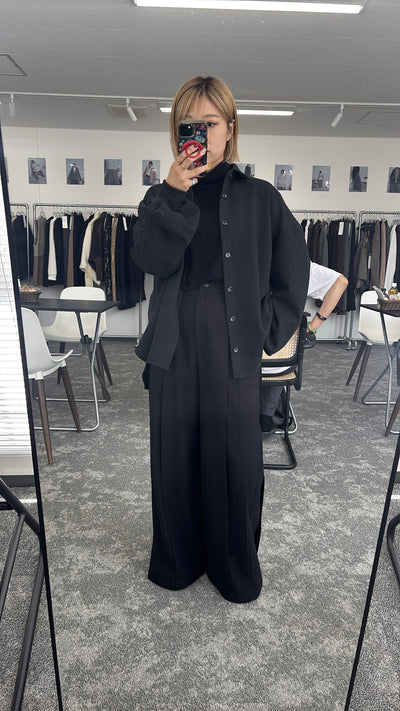 【予約⚡︎販売】エンドタックワイドパンツ／607527／CYAN tokyo／2026 AW#2